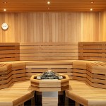 De sauna.